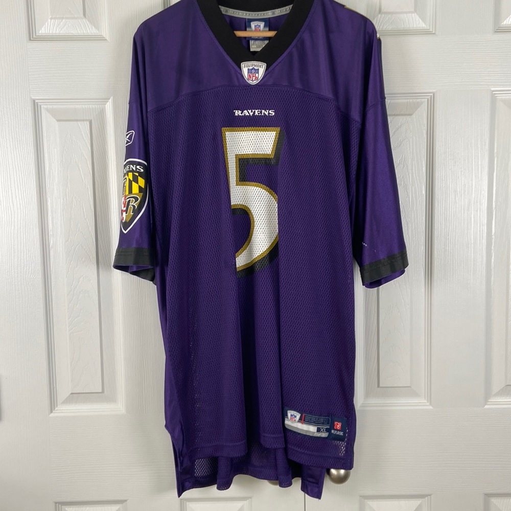 Reebok NFL Ravens #5 Flacco Jersey, Men’s XL